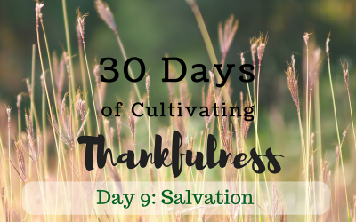 30 Days of Cultivating Thankfulness Day 9 – Salvation/Forgiveness