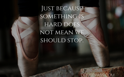 Finding our Resolve and Sticking to It