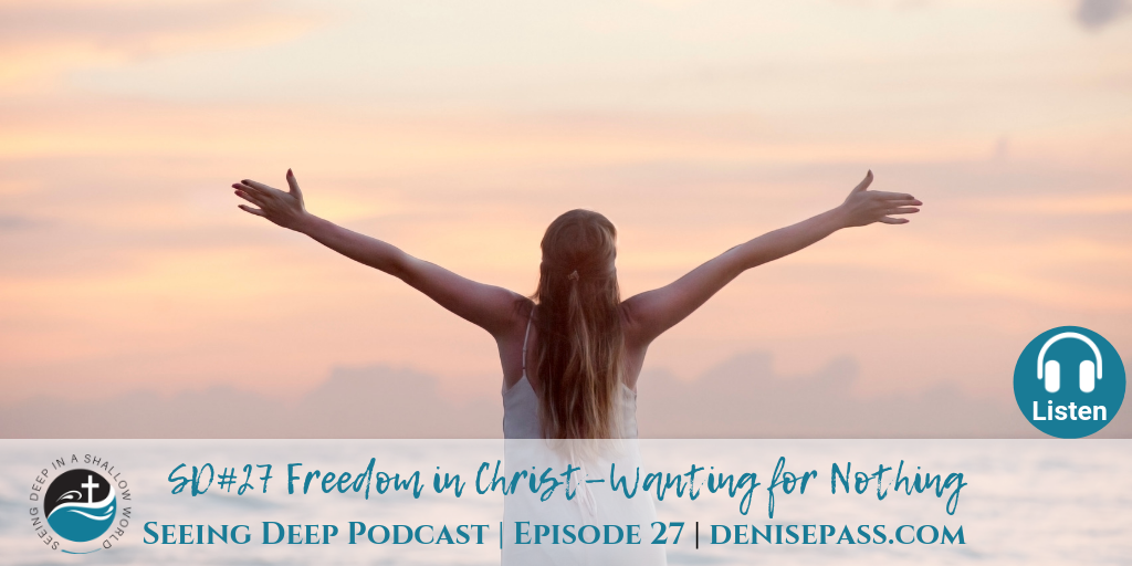 SD#27 Freedom in Christ—Wanting for Nothing