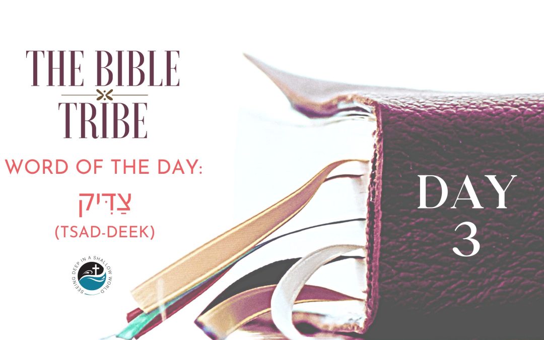 Day 3: Being Righteous (Bible Tribe Isaiah 1–6)