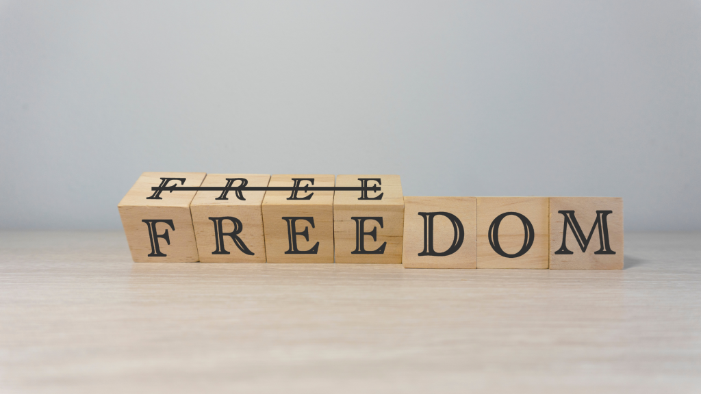 Freedom isn't free
